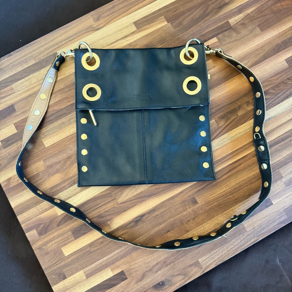Hammitt Montana Crossbody Bag with Gold Accents